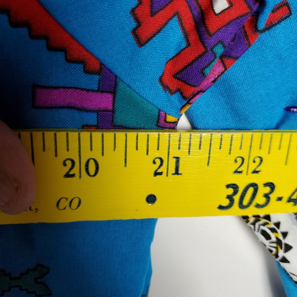 Wrangler Shirt Womens XL Blue NWT Vintage Southwestern Aztec Rodeo Button-Up - Picture 6 of 8